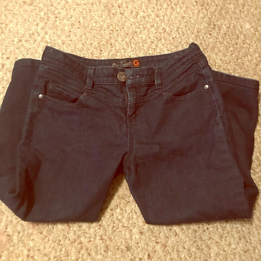 High waisted guess capris